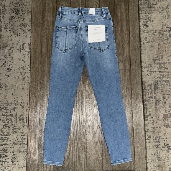 Good American Good Waist Crop Jeans Indigo139 - Picture 6 of 12